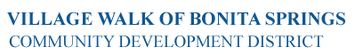 Village Walk of Bonita Springs Community Development District Logo